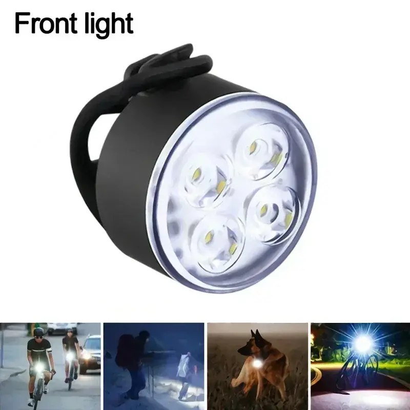 Thumbnail: BUCKLOS Bike Light Set Rechargeable Rear Light Front Lamp Waterproof Riding Head