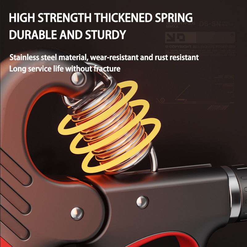 Thumbnail: 5-60/100/150kg Grip Strength Gym Wrist Expander Hand Strengthener Adjustable Mus