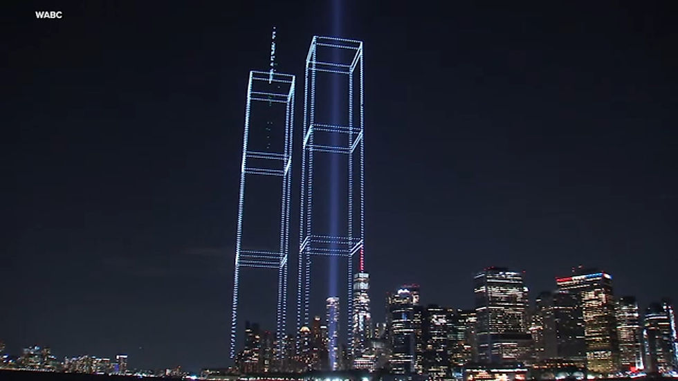 9/11 Remembrance Drone Show. Picture links to original owner of picture.
