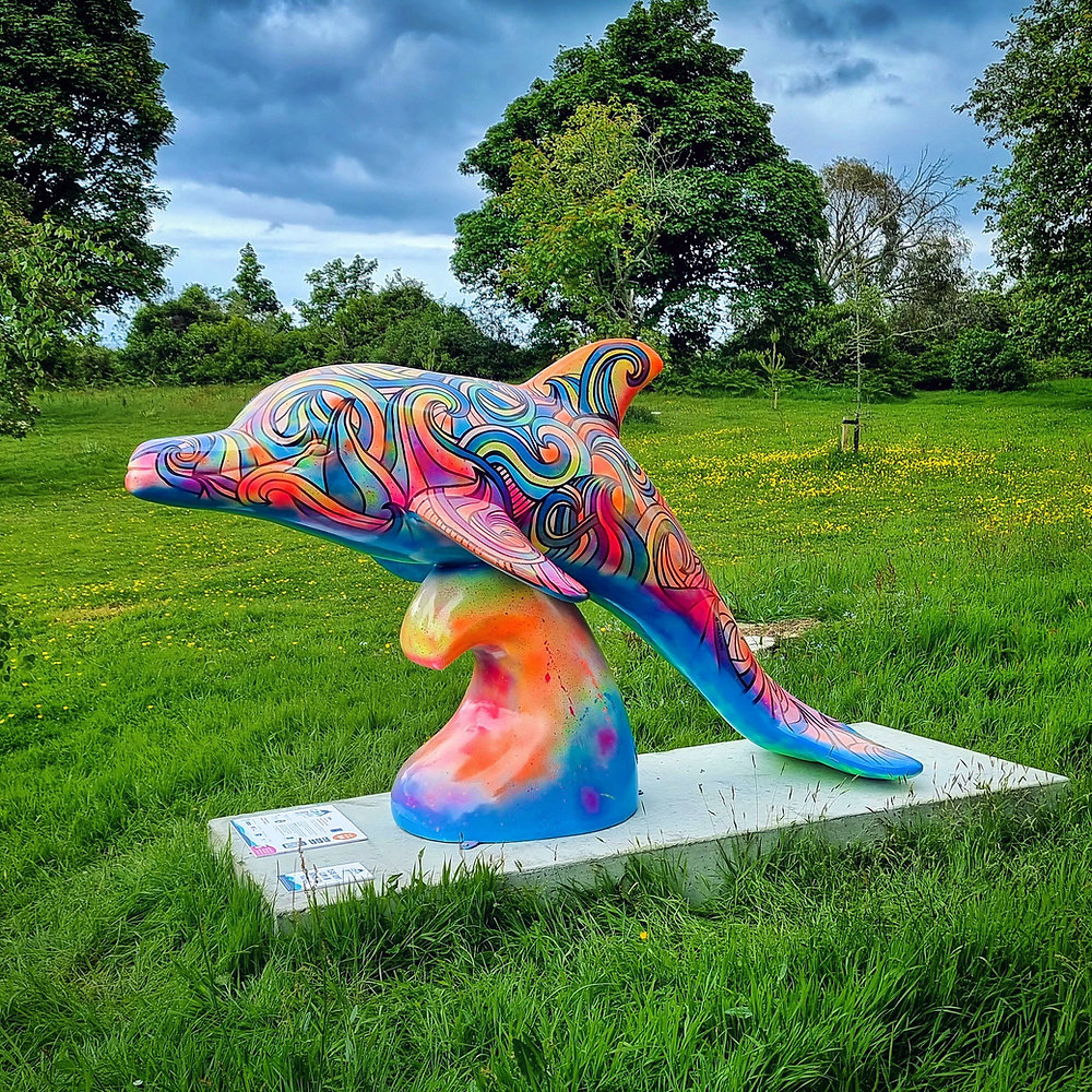 'Oceana' Dolphin sculpture, Isle of Man