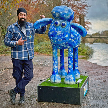 SHAUN THE SHEEP SCULPTURE, CLUMBER PARK, NOTTINGHAMSHIRE