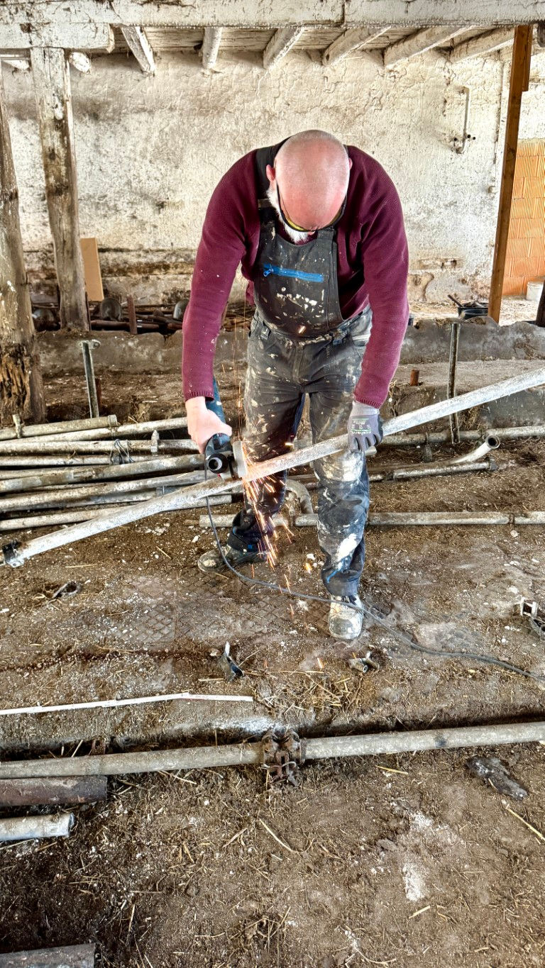 die Rohre müssen etwas kürzer werden ...