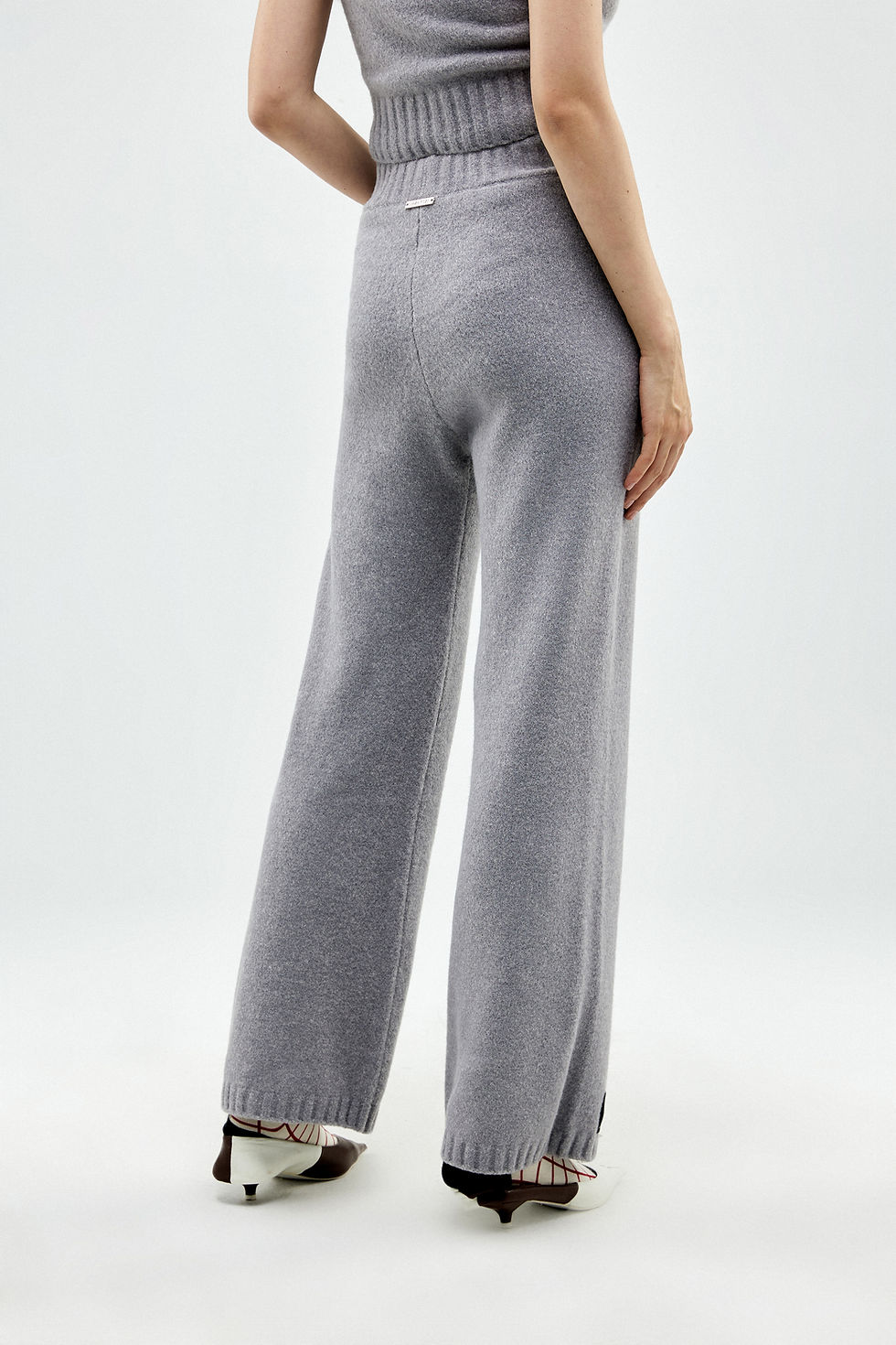 縮圖：Wool knit Wide Leg Pants