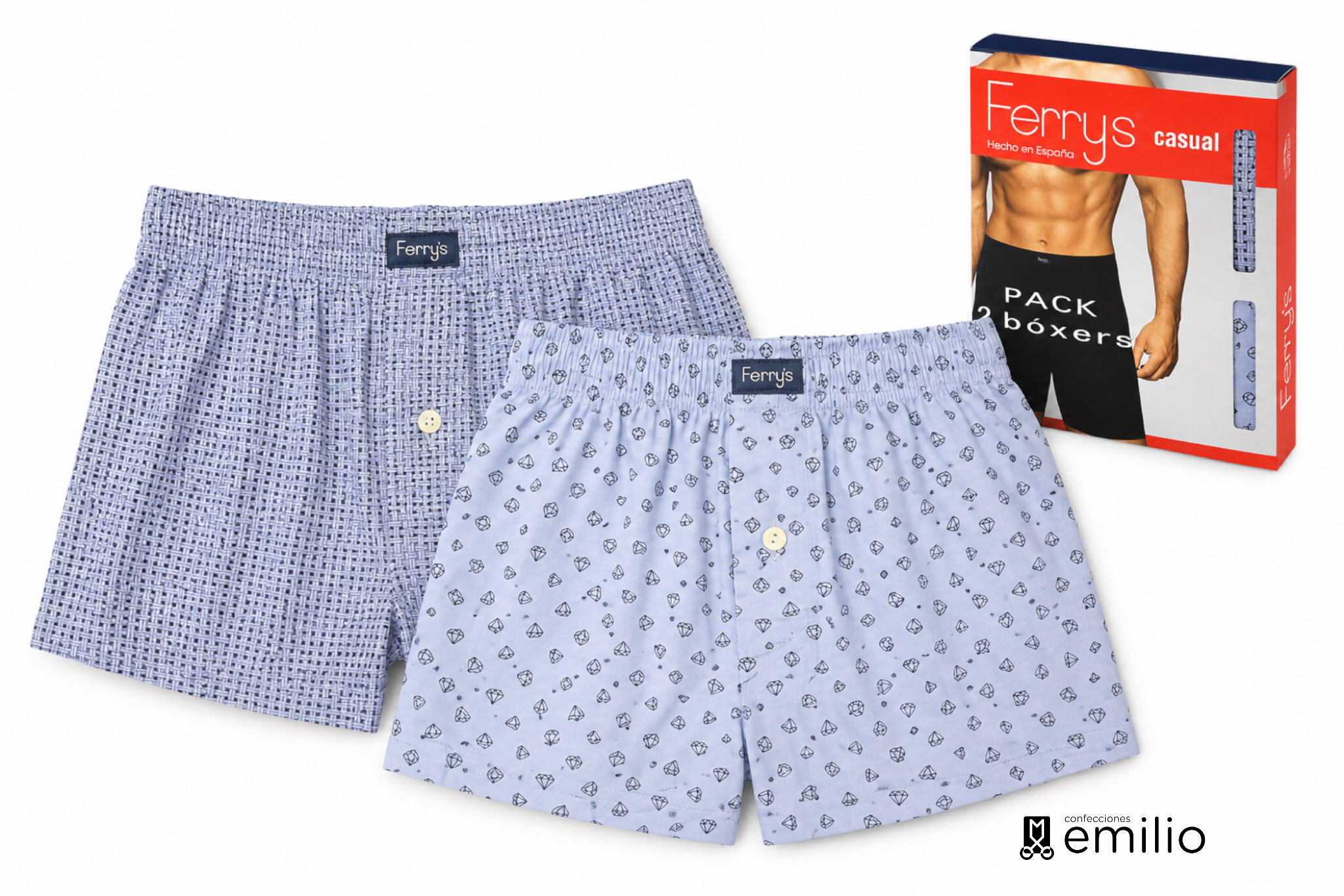 Pack 2 Bóxer Color Clásico hombre