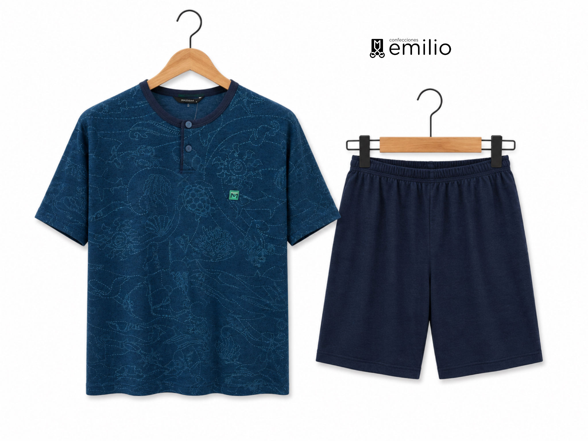 Pijama corto de hombre