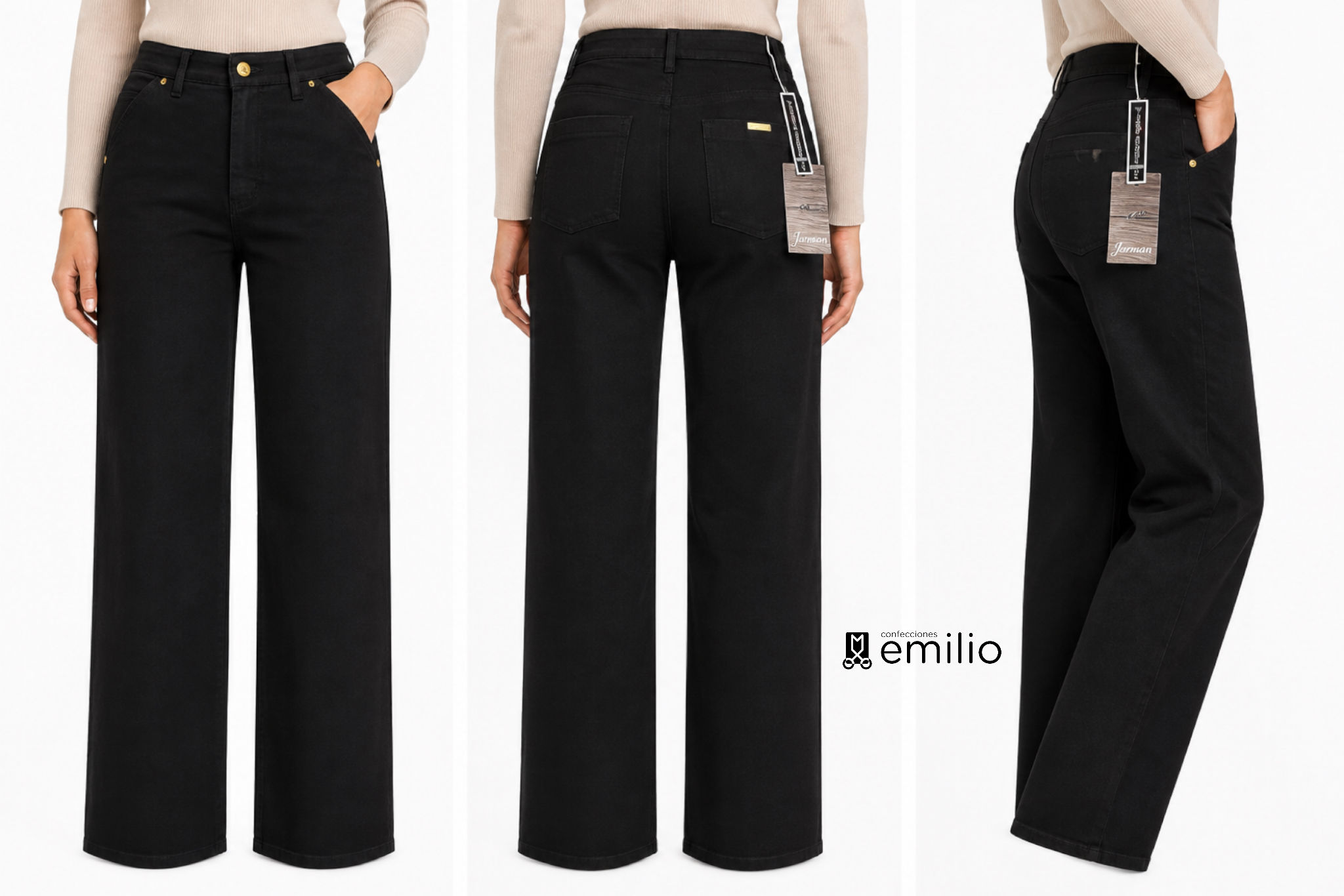 Pantalón vaquero recto de mujer – Jarman