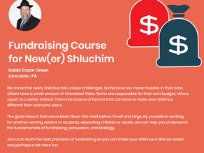 Thursday: Fifth Annual Fundraising Seminar To Empower Newer Shluchim