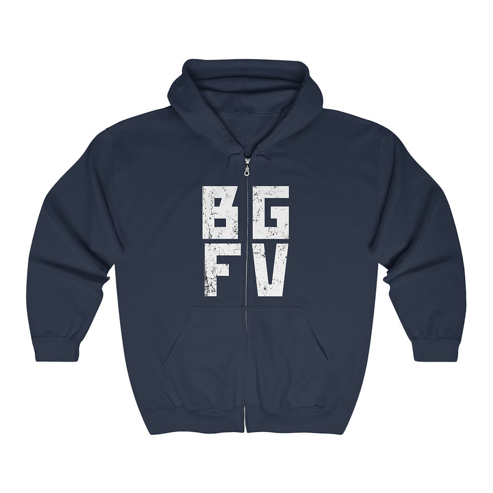 Thumbnail: BG FV Unisex Full Zip Hooded Sweatshirt