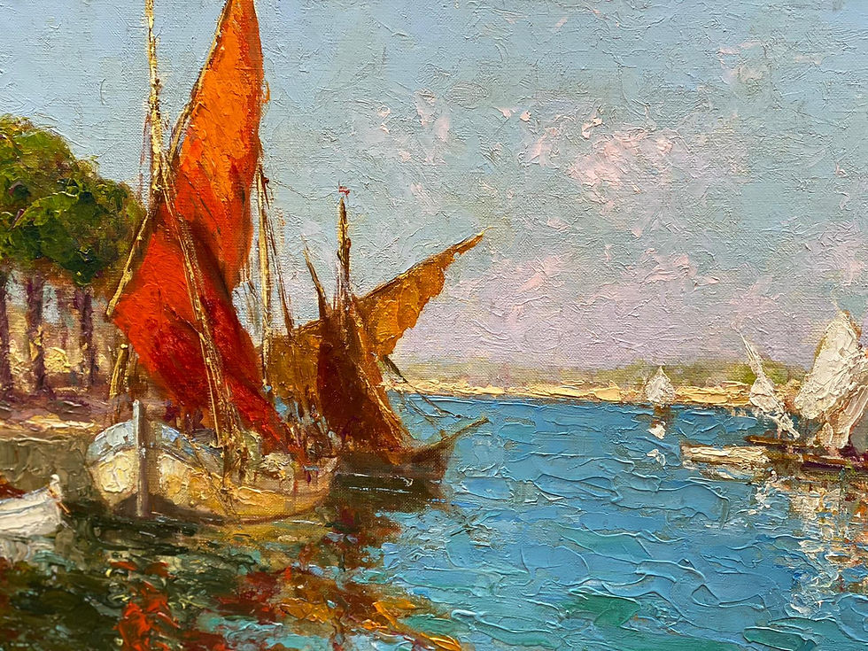 Thumbnail: tableau "les Martigues", Charles COUSIN