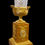 Miniature : Garniture Empire en loupe d'orme et bronze doré