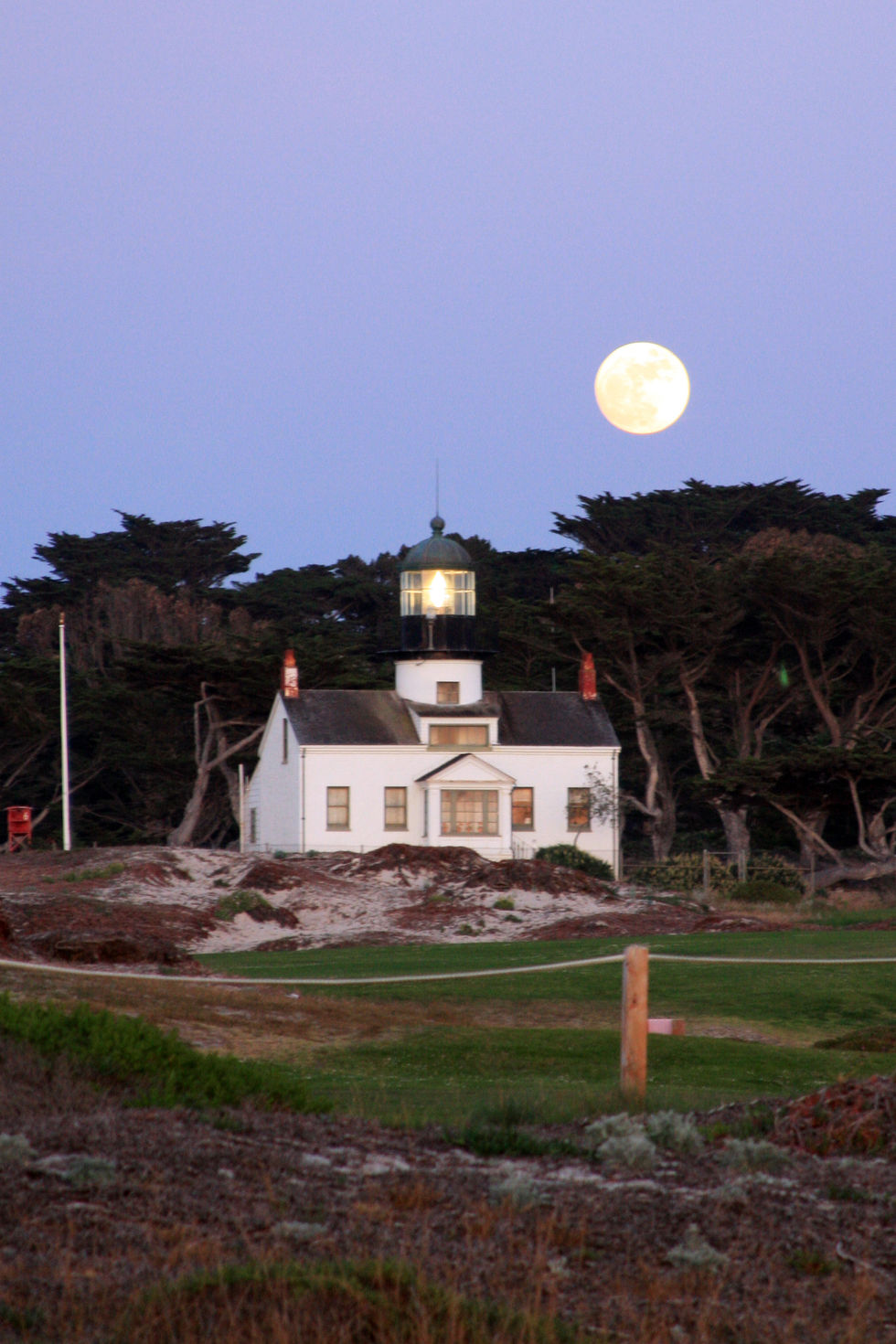 Moon and Lighthouse