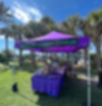 Calm before the worst storm I've experienced vending. This pop-up on Jax Beach almost destroyed everything July 2023.