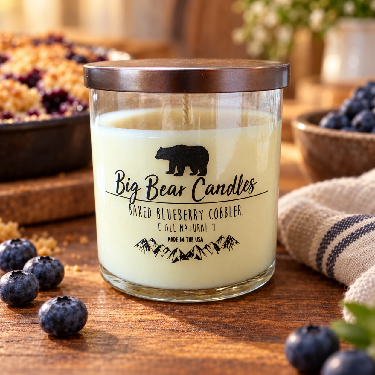Baked Blueberry Cobbler