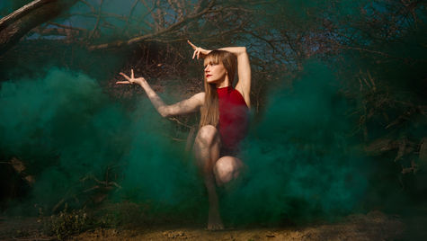 Smoke grenades Dance photoshoot