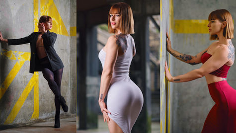 Behind-the-scenes portrait photoshoot