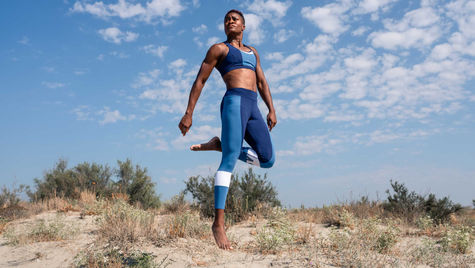 An athlete’s outdoor portrait photoshoot