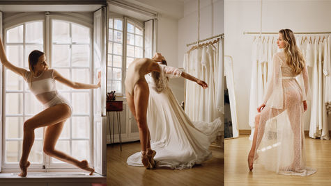 Behind the scenes portrait photoshot