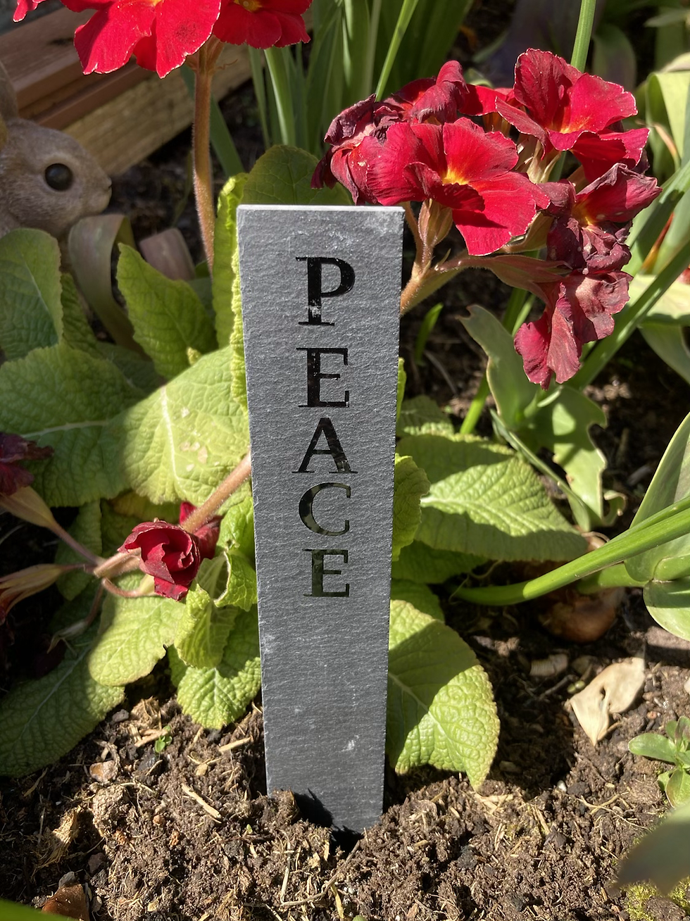 Thumbnail: Positivity Plaques, Slate Garden Signs