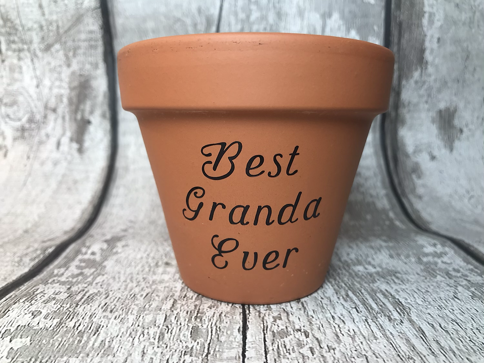 Thumbnail: Personalised Plant Pot, Unique Name on a pot