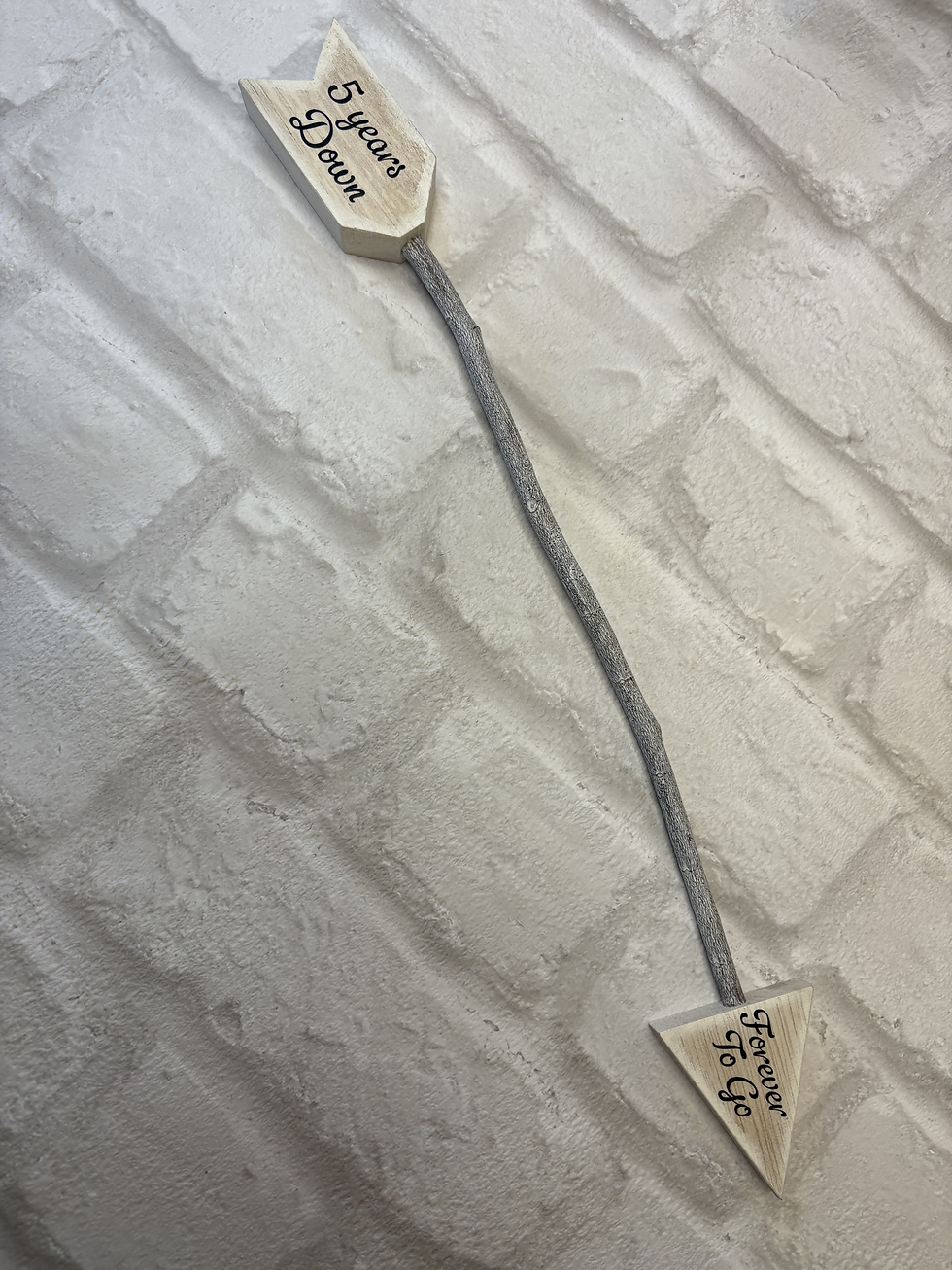 Thumbnail: Happy Valentine’s Day Arrow, Personalised Wooden Arrow gift