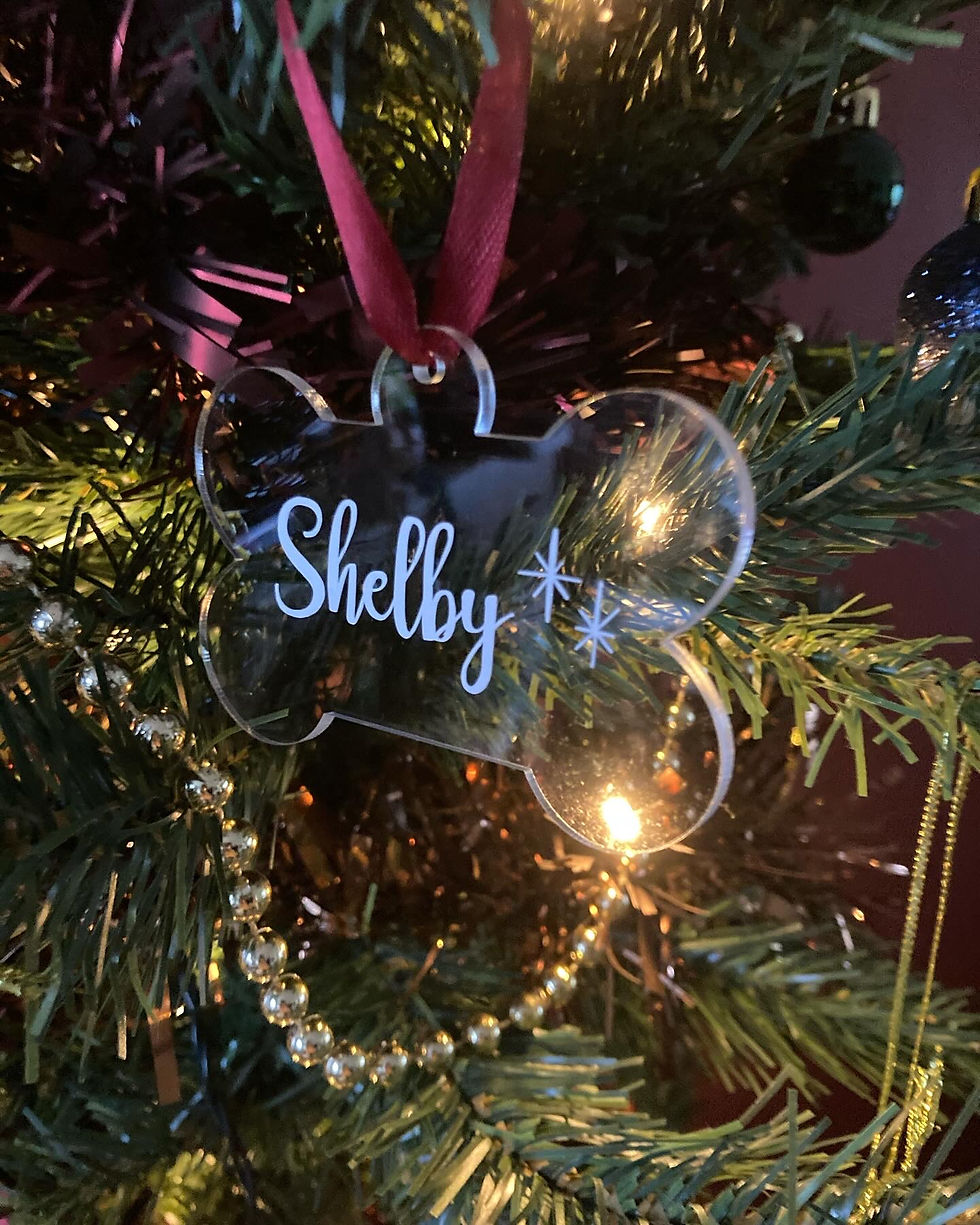 Thumbnail: Personalised Dog Bone Bauble