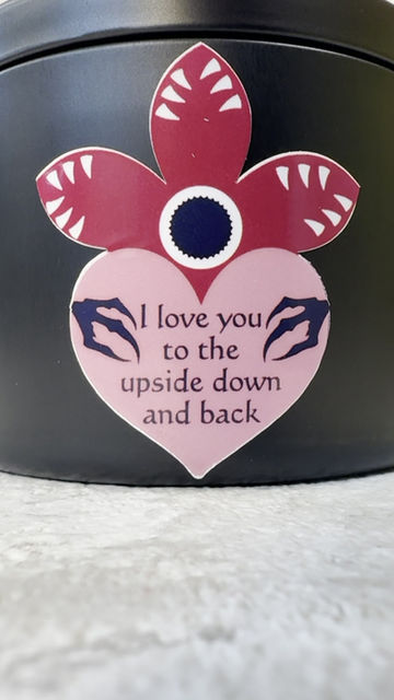 Thumbnail: Stranger Things Valentines Day Gift, I Love You to the upside down and back