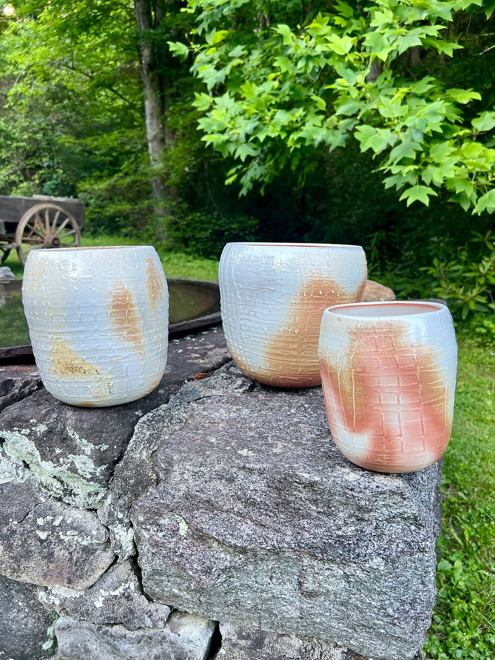 Thumbnail: Wood fired Porcelain Scarred Vessel