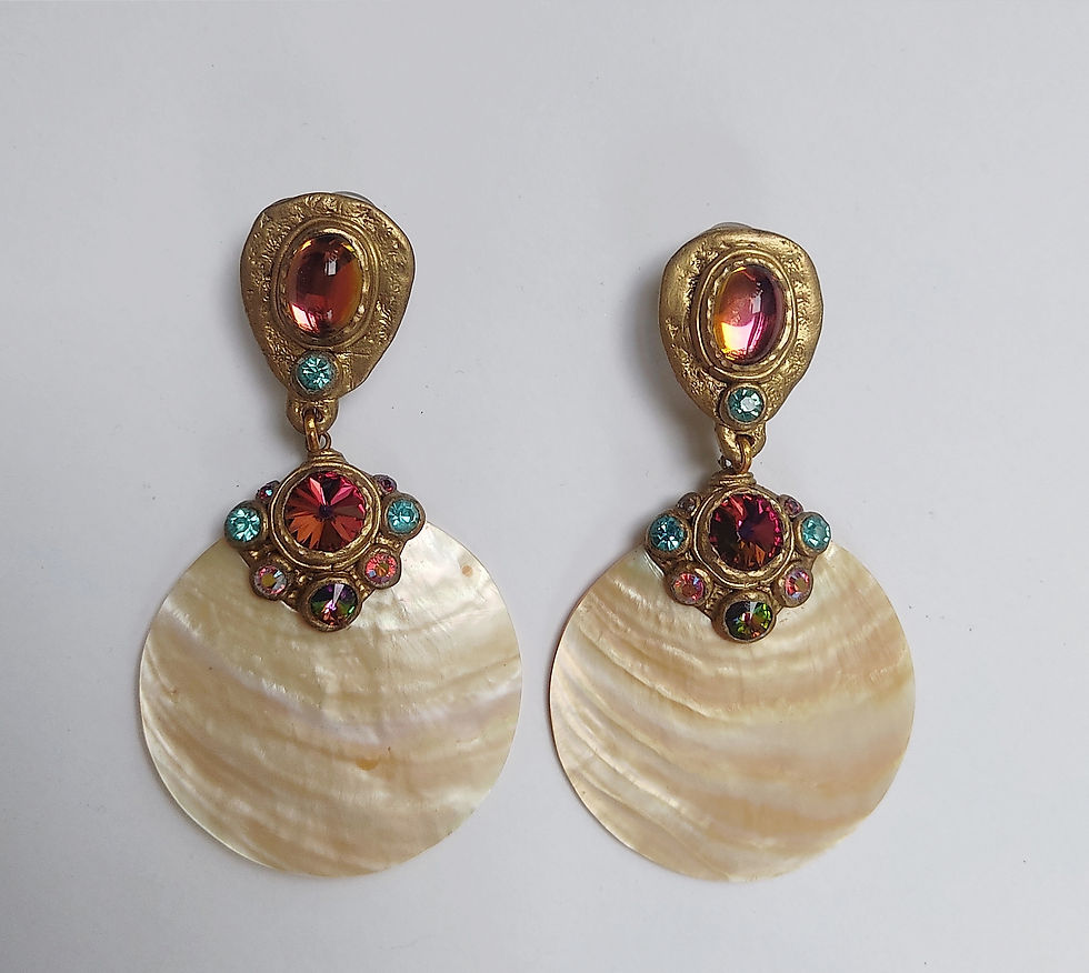Miniature : Boucles d'oreilles-clips "Perle d’Aurore"