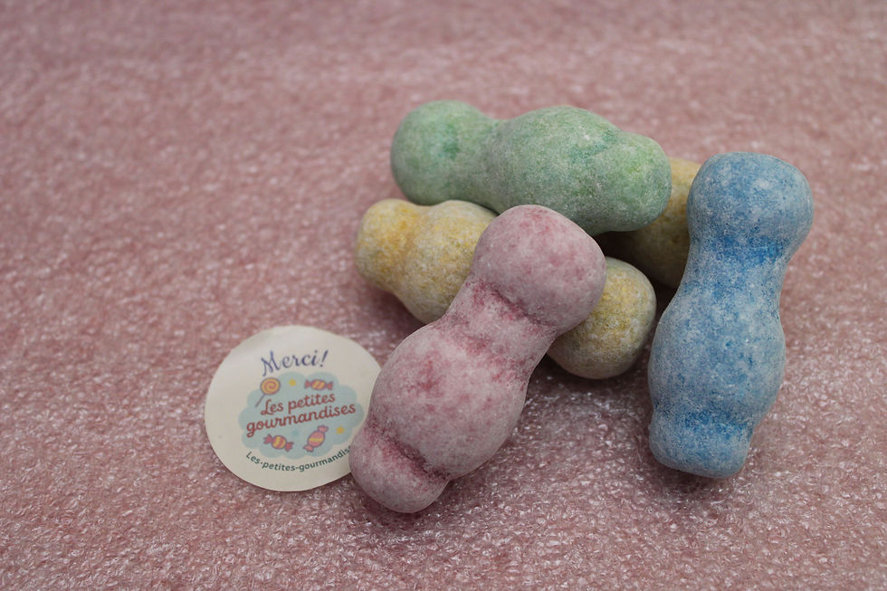 Tétine de Mammouth géante, bonbon multicolore acidulé vendu sur Les Petites Gourmandises.