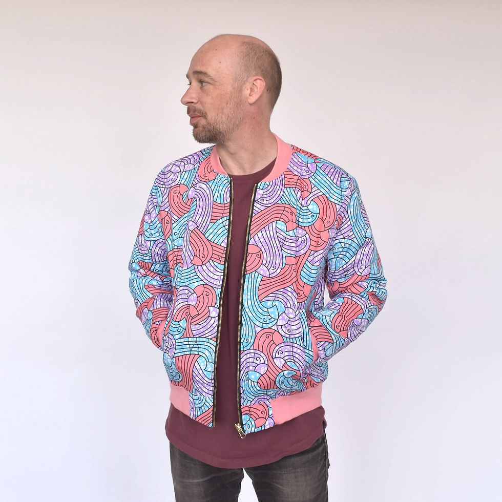Thumbnail: Reversible Winter Bomber "FLAMINGO"