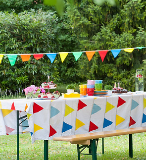 Outdoor Party Table Setup