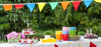 Outdoor Party Table Setup
