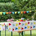 Decorated Outdoor Birthday Table