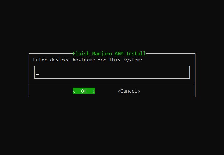 Configuration Manjaro du nom d'hôte