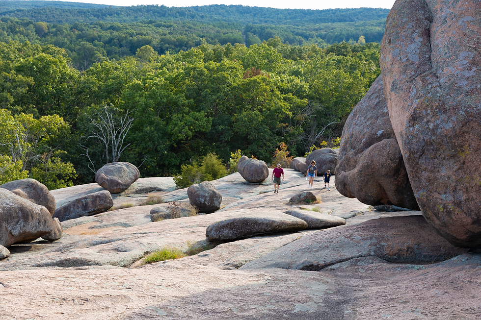 Jeremy and Kelly Medley at Missouri's Elephant Rock State Park. #573Magazine