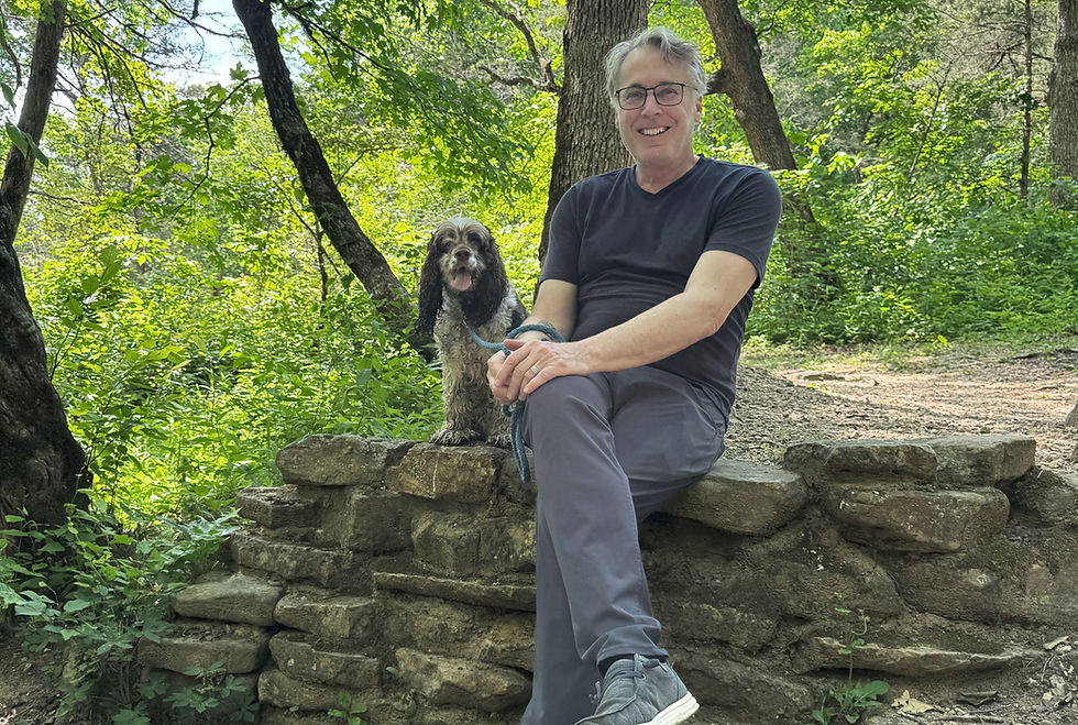 Thomas Smugala and his dog Ciapka at Blue Spring near Ellington, MO. #573Magazine