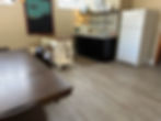 Modern transformed workspace at WorkSPACE in Farmington MO with new durable waterproof flooring installed. #WorkspaceTransformation #DIYFloors