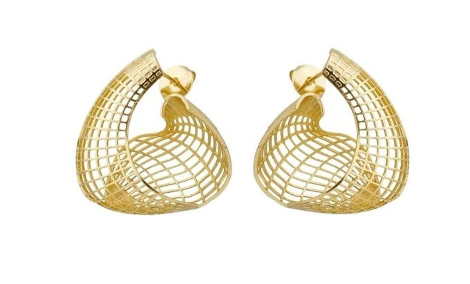 BRINCO ARGOLA ORGÂNICA VAZADA BM1556-O | R$ 209,70