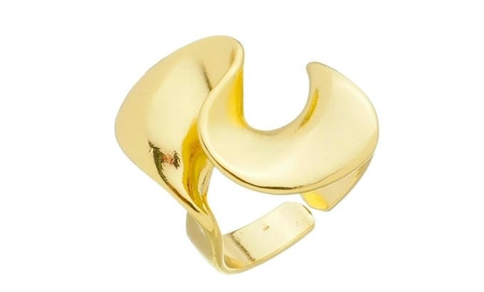 ANEL AJUSTÁVEL ORGÂNICO ONDULADO AN325-O| R$ 179,70