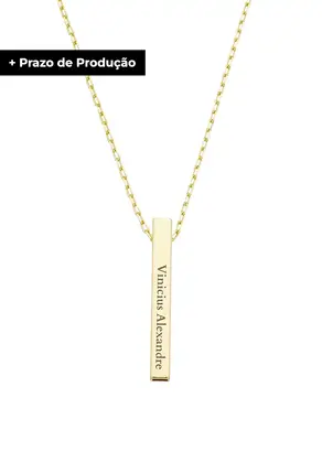 COLAR PERSONALIZADO MASCULINO NOME E SOBRENOME PP073-O | R$ 119,90