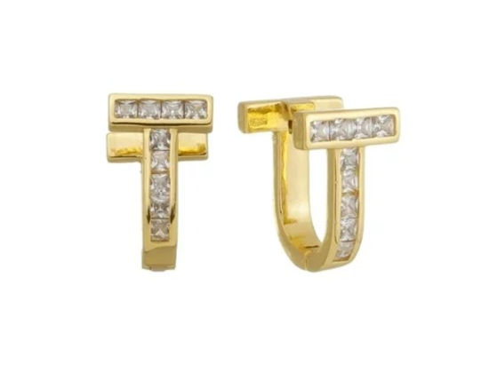 BRINCO DE ARGOLINHA INSPIRAÇÃO COM ZIRCÔNIA BM1485-O | R$ 126,00