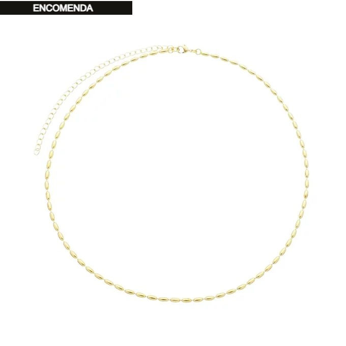 COLAR MODERNO DE GOMOS NO OURO CO606-O | R$ 108,00