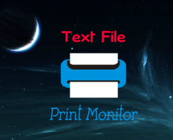 Text File Print Monitor