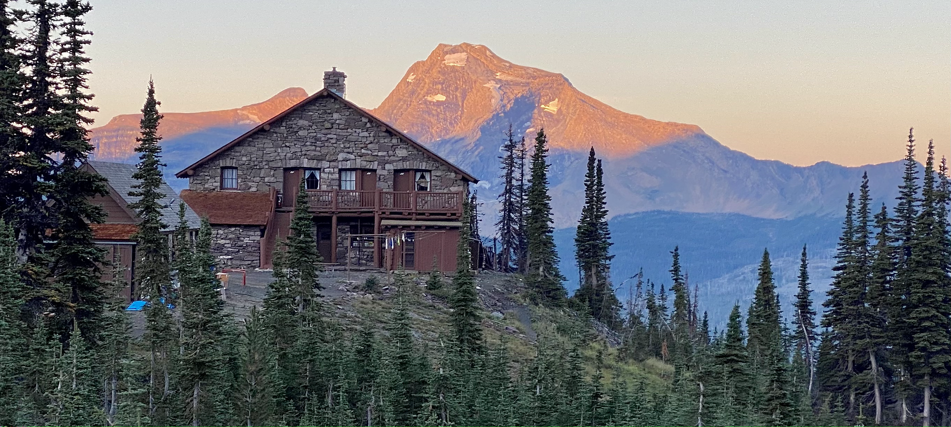 Granite Park Chalet at sunset