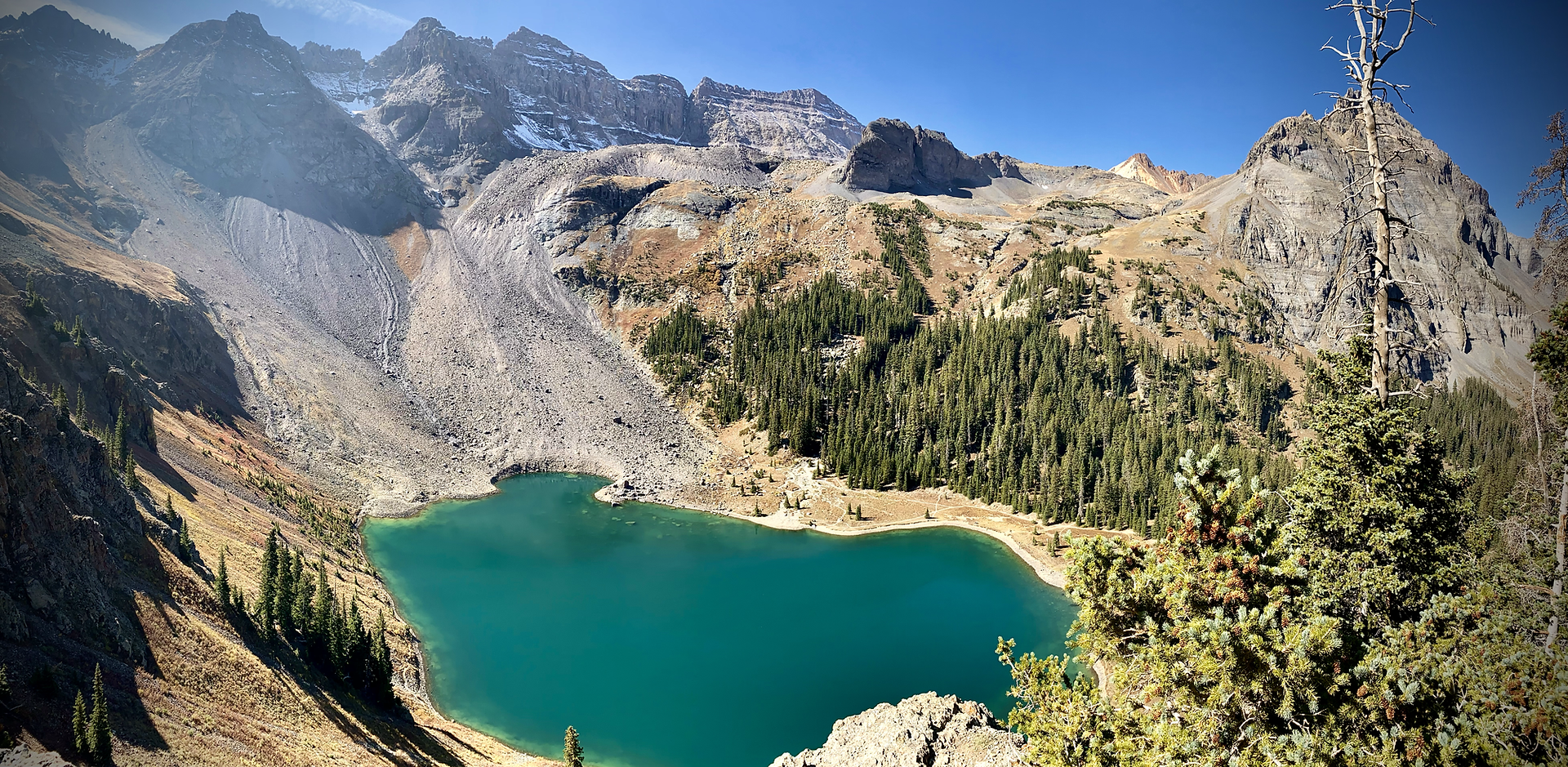 Above Blue Lake - keep hiking above the viewpoint. Its gets better!