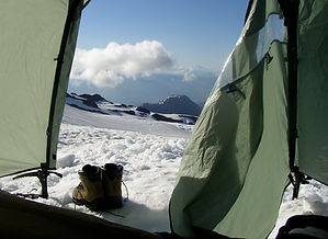Camping on Mount Baker