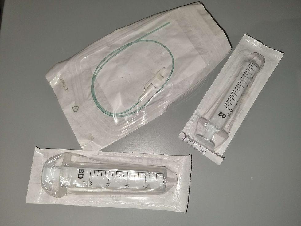 Thumbnail: BOTTLES, NIPPLE SYRINGE & TUBE FEEDING KIT ( we will show you how)