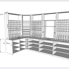 Plan 3D cave à vin sur mesure
