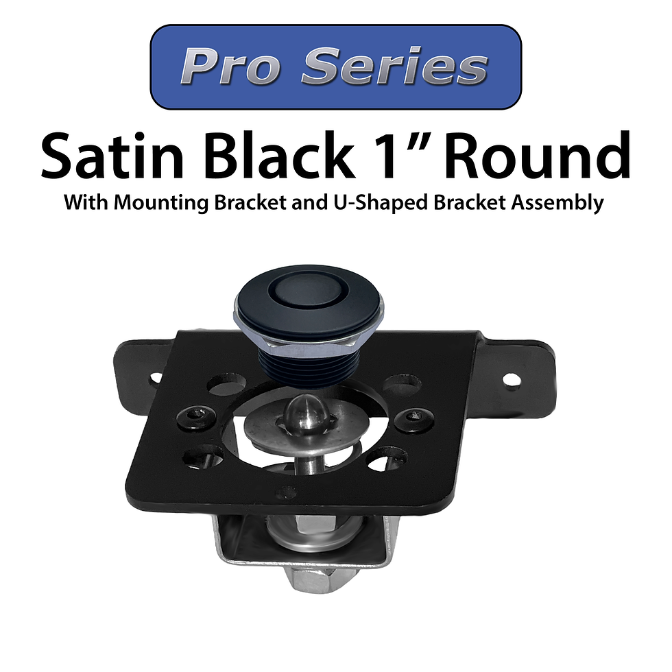 Thumbnail: Satin Black 1" Pro Round Latch