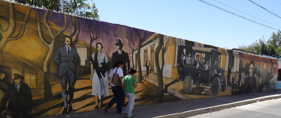 Calles céntricas de Vicuña.
